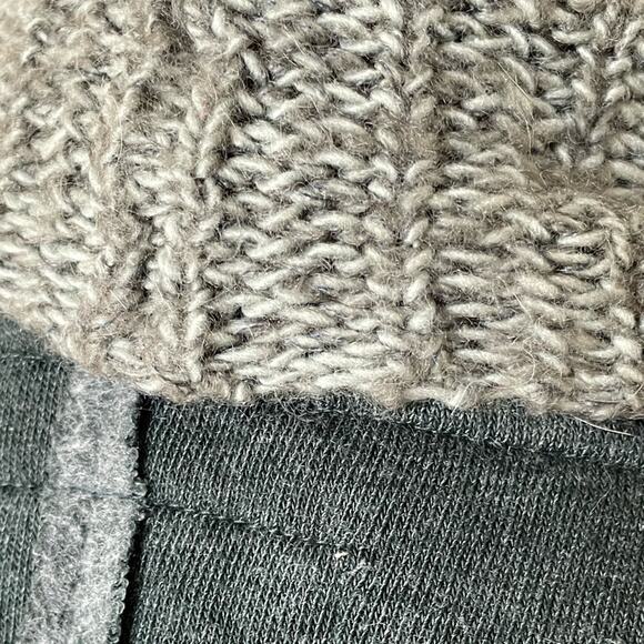 Anthropologie Mon.Tues.Wed.Thurs.Fri.Sat.Sun Grey Open Front Shawl Cardigan S - Picture 5 of 11